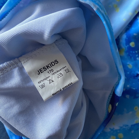 Jeskids 10/12 romper swimsuit with bow in back - Picture 12 of 16